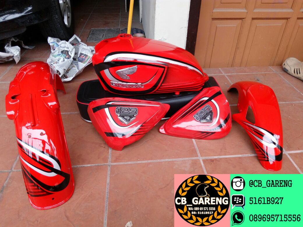 Body CB Glatik Hitam Merah - CBGARENG